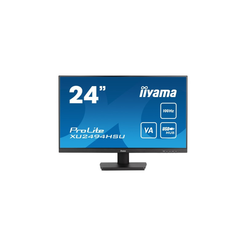 iiyama XU2494HSU-B6, LED-Monitor(61 cm (24 Zoll), schwarz (matt), FullHD, VA, AMD Free-Sync, 100Hz Panel)