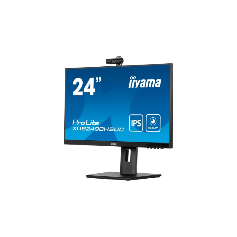 iiyama XUB2490HSUC-B5, LED-Monitor(60.4 cm (23.8 Zoll), schwarz, FullHD, Webcam, IPS, 60 Hz)
