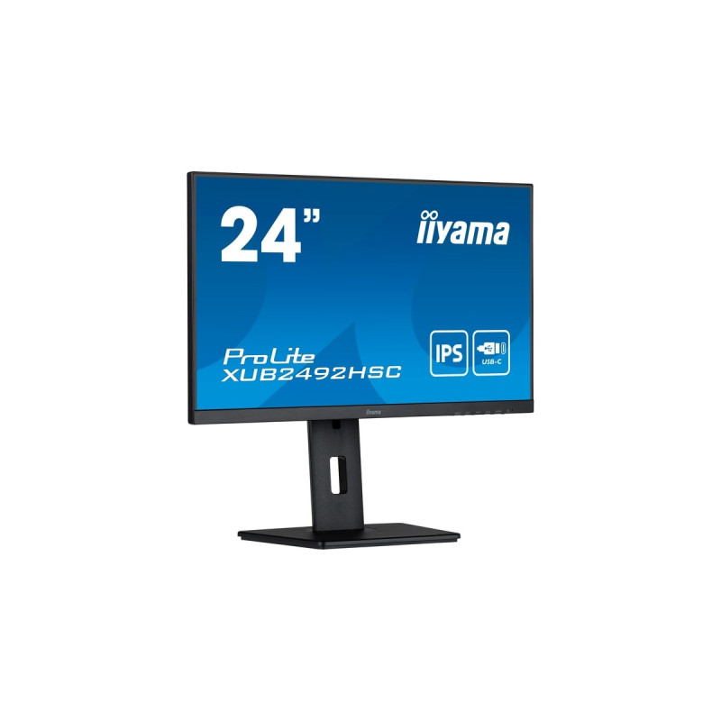 iiyama XUB2492HSC-B5, LED-Monitor(60.5 cm (24 Zoll), schwarz, FullHD, IPS, 75 Hz, HDMI)