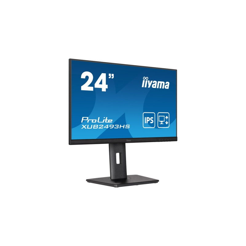 iiyama XUB2493HS-B5, LED-Monitor(61 cm (24 Zoll), schwarz, FullHD, IPS, HDMI, 75 Hz, Outlet)
