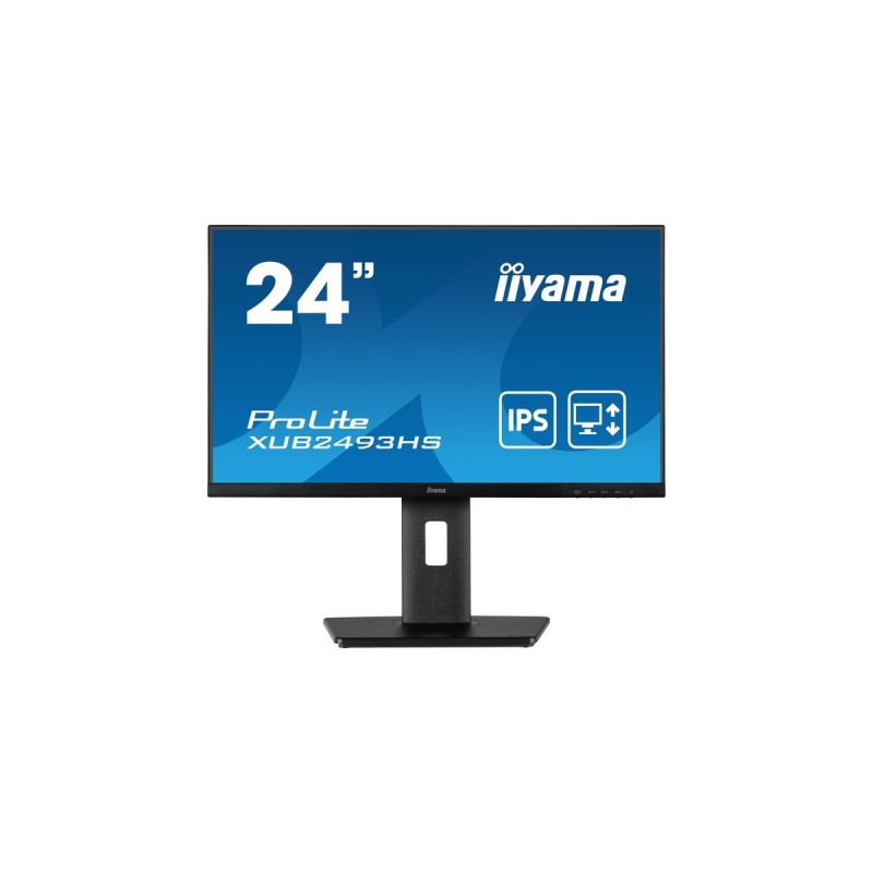 iiyama XUB2493HS-B5, LED-Monitor(61 cm (24 Zoll), schwarz, FullHD, IPS, HDMI, 75 Hz, Outlet)