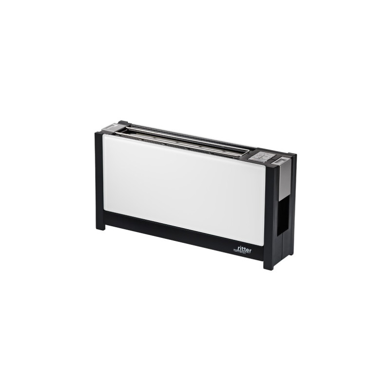 ritter Langschlitz-Toaster volcano 5(weiß/schwarz, 950 Watt, für 2 Scheiben Toast)