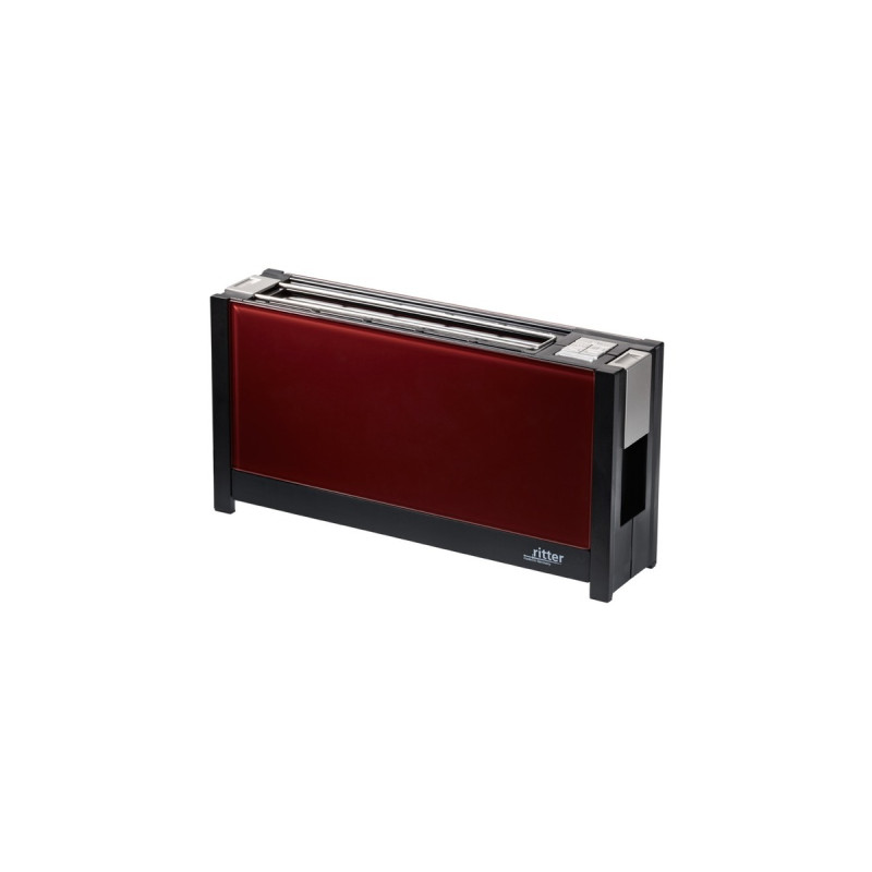 ritter Langschlitz-Toaster volcano 5(rot/schwarz, 950 Watt, für 2 Scheiben Toast)