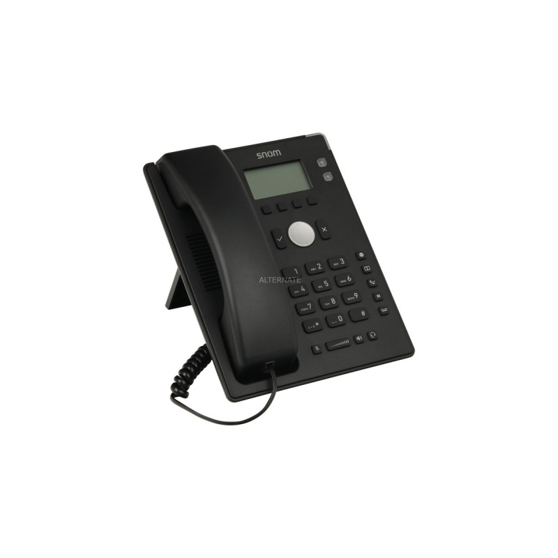 snom D120, VoIP-Telefon(schwarz, PoE, Outlet)