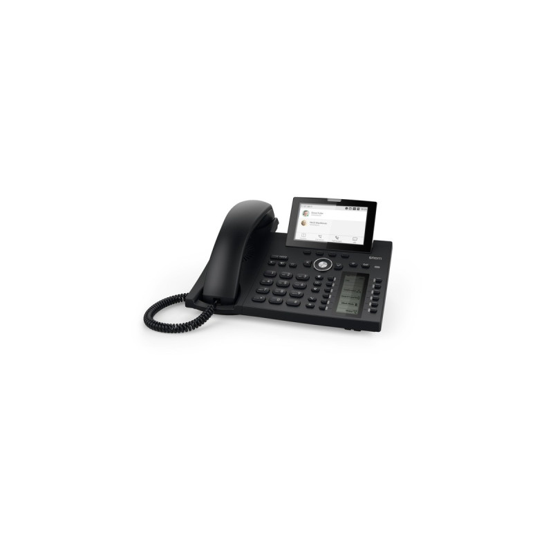 snom D385, VoIP-Telefon(schwarz, Bluetooth, PoE)
