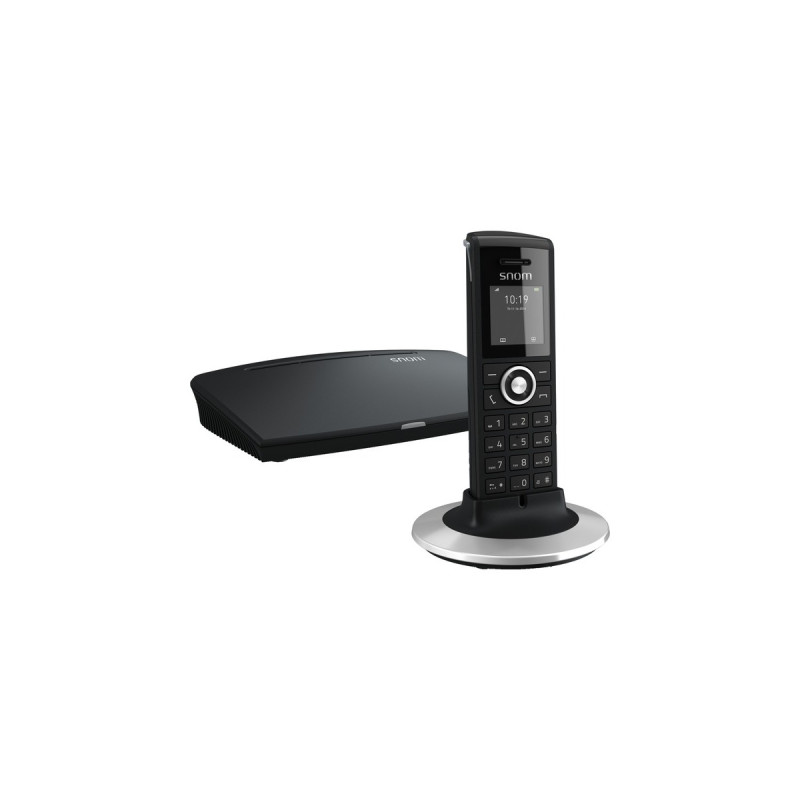 snom M325 DECT, VoIP-Telefon(schwarz/silber, Basisstation incl. Mobilteil)