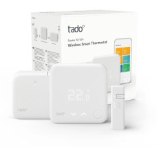 tado° Smart Thermostat V3+ Starter Kit (Funk), Set(weiß, Für Heizthermen und Gasetagenheizungen)
