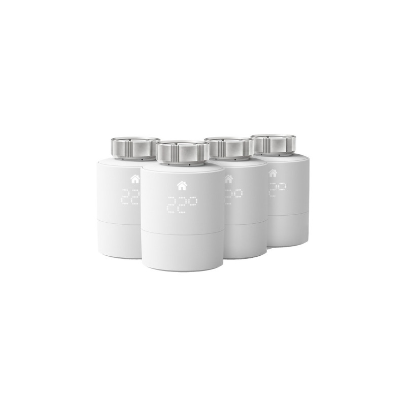tado° Smartes Heizkörper-Thermostat, Heizungsthermostat(weiß, 4er Pack, Zusatzprodukt für Einzelraumsteuerung)
