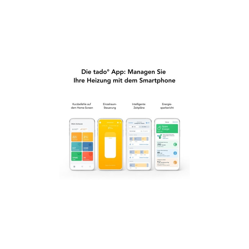 tado° Smartes Heizkörper- Thermostat V3+ Starter-Kit, Set(weiß, Zusatzprodukt für Einzelraumsteuerung, Outlet)