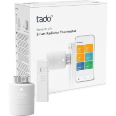 tado° Smartes Heizkörper- Thermostat V3+ Starter-Kit, Set(weiß, Zusatzprodukt für Einzelraumsteuerung, Outlet)