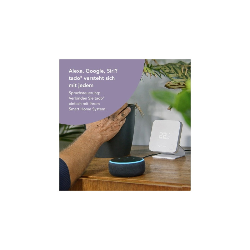 tado° Smartes Thermostat V3+ Starter Kit(Verkabelt), Set(weiß, Für Heizthermen und Fußbodenheizungen, Outlet)