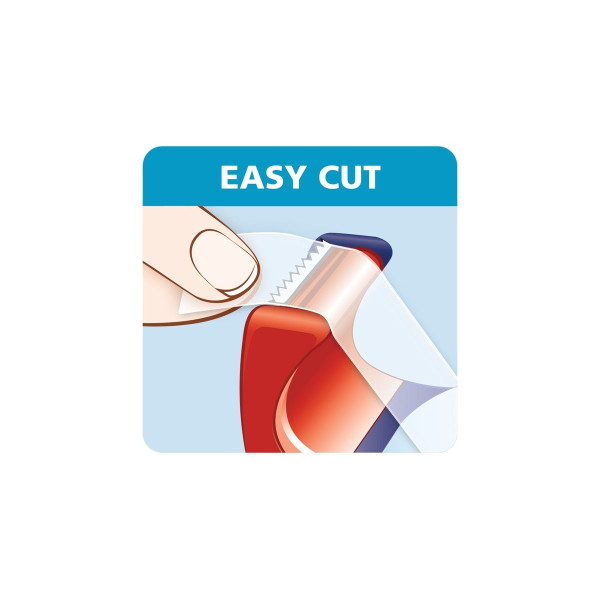tesa Easy Cut Handabroller 10:19(rot/blau)