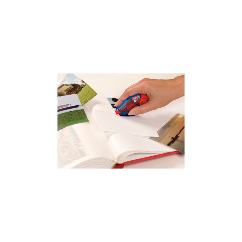 tesa Kleberoller Permanent ecoLogo, nachfüllbar, 2er Pack(blau/transparent, 2x 14 Meter)