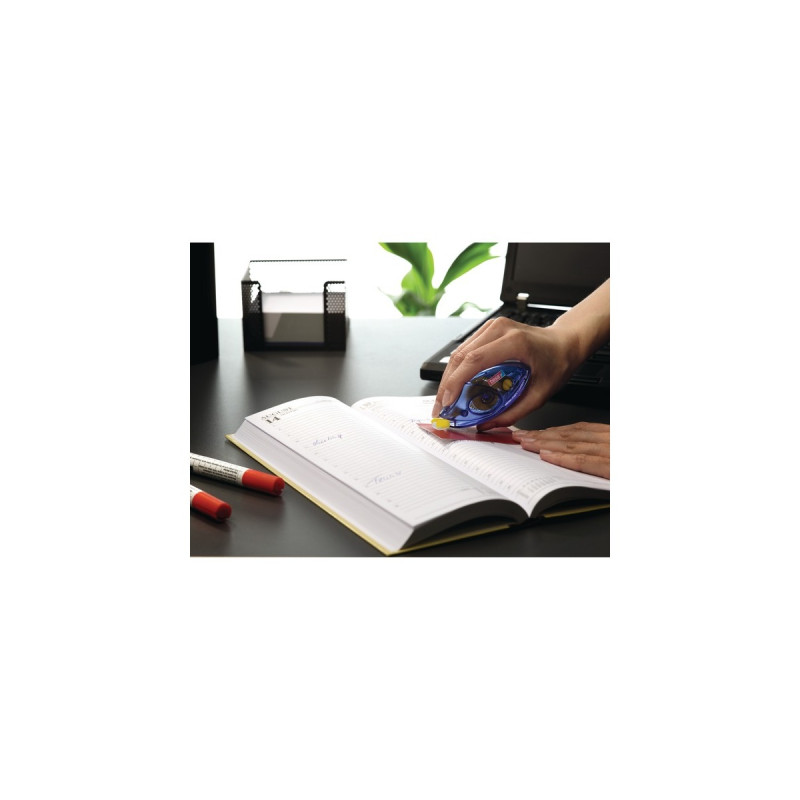 tesa Kleberoller non Permanent ecoLogo Einwegroller(blau/transparent, 8,5 Meter)