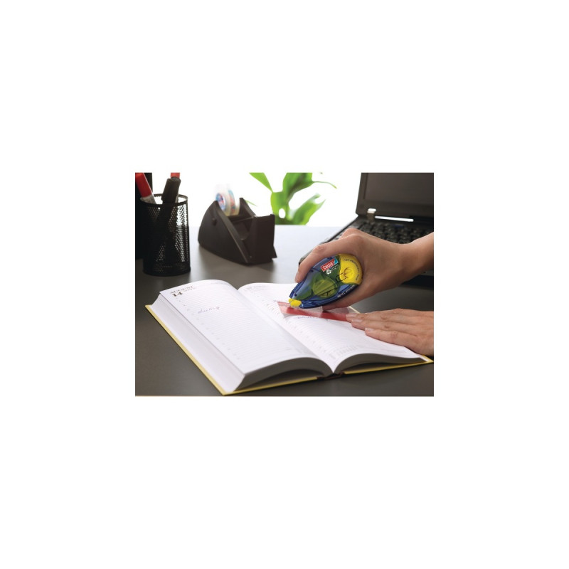 tesa Kleberoller non Permanent ecoLogo, nachfüllbar(blau/transparent, 14 Meter)