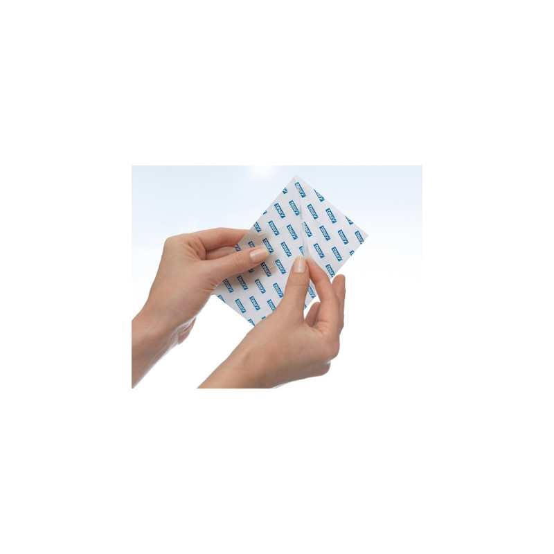 tesa Tack transparent, doppelseitige Kebepads, Big Pack, Kleber(weiß, 200 Stück)