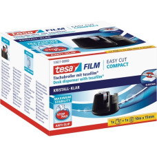 tesa Tischabroller Easy Cut Compact + 1 Rolle kristall-klar(schwarz)