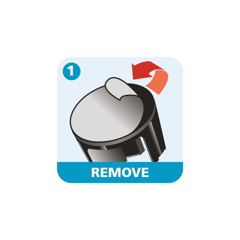 tesa Tischabroller Easy Cut Compact + 1 Rolle kristall-klar(schwarz)