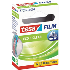 tesa tesafilm eco & clear, 1 Rolle, 15mm, Klebeband(transparent, 10 Meter)