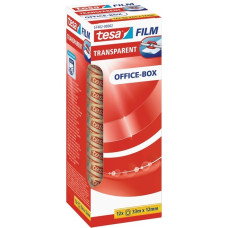 tesa tesafilm transparent, 12 Rollen, 12mm, Office Box, Klebeband(transparent, 33 Meter)
