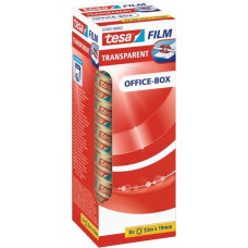 tesa tesafilm transparent, 8 Rollen, 19mm, Office Box, Klebeband(transparent, 33 Meter)