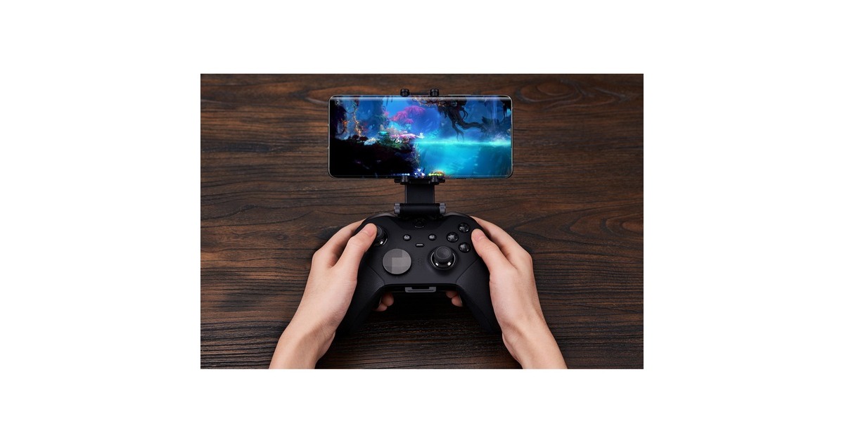8BitDo Mobile Gaming Clip für Xbox Controller, Halterung(schwarz, Xbox Cloud Gaming)