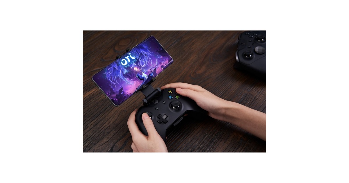 8BitDo Mobile Gaming Clip für Xbox Controller, Halterung(schwarz, Xbox Cloud Gaming)