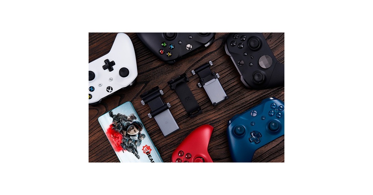 8BitDo Mobile Gaming Clip für Xbox Controller, Halterung(schwarz, Xbox Cloud Gaming)