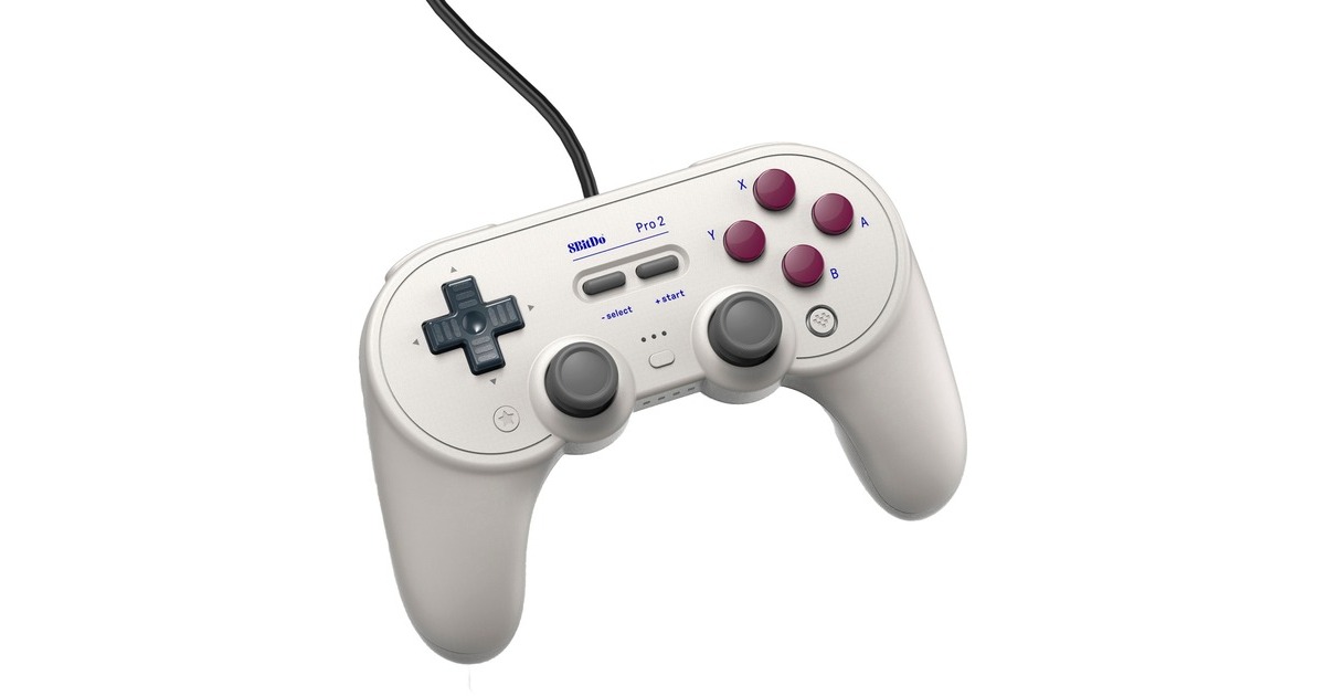 8BitDo Pro 2 Wired G Classic, Gamepad(grau)