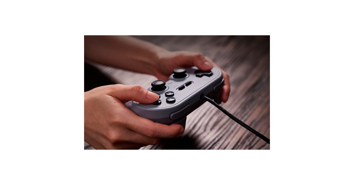 8BitDo Pro 2 Wired G Classic, Gamepad(grau)