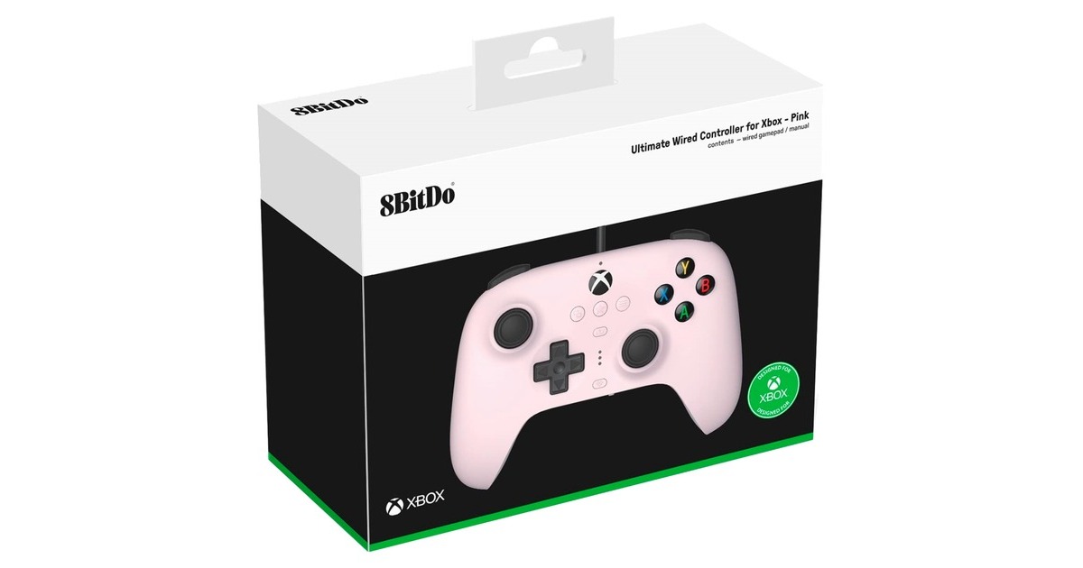 8BitDo Ultimate Wired for Xbox, Gamepad(pink)