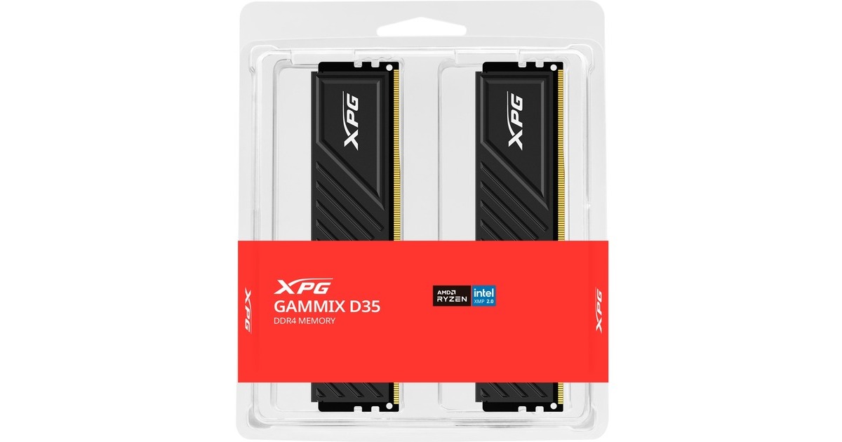 ADATA DIMM 16 GB DDR4-3200 (2x 8 GB) Dual-Kit	, Arbeitsspeicher(schwarz, AX4U32008G16A-DTBKD35, XPG Gammix D35, INTEL XMP)