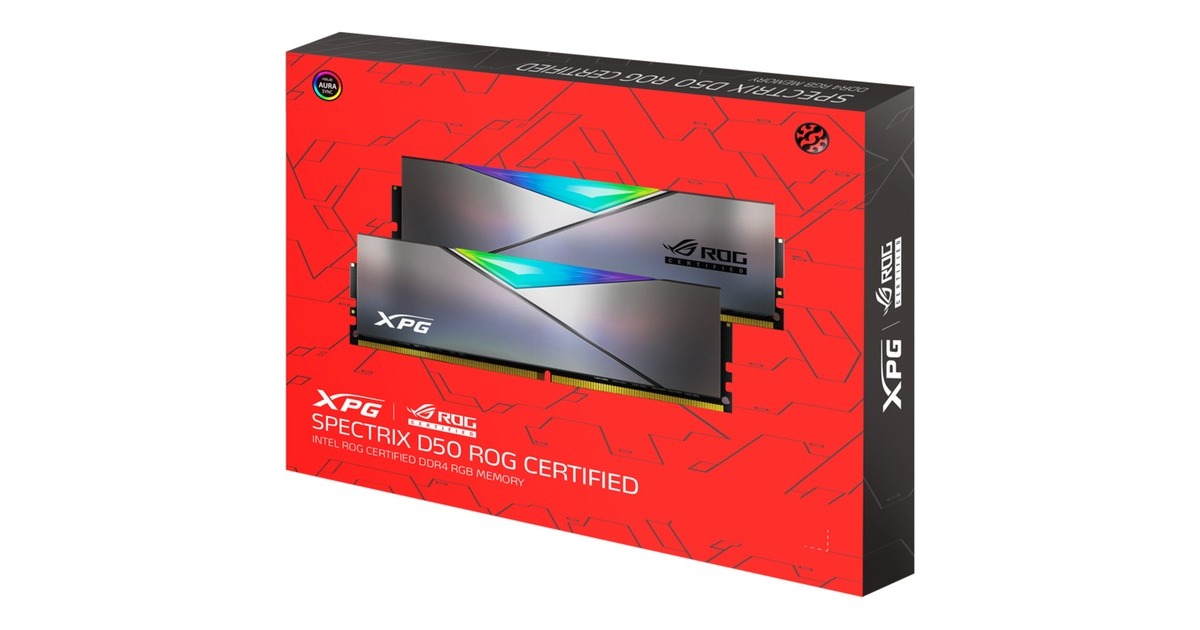 ADATA DIMM 16 GB DDR4-3600 (2x 8 GB) Dual-Kit, Arbeitsspeicher(AX4U36008G17H-DC50R, XPG SPECTRIX D50, INTEL XMP)