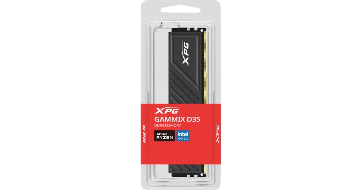 ADATA DIMM 16 GB DDR4-3600, Arbeitsspeicher(schwarz, AX4U360016G18I-SBKD35, XPG GAMMIX D35, INTEL XMP)