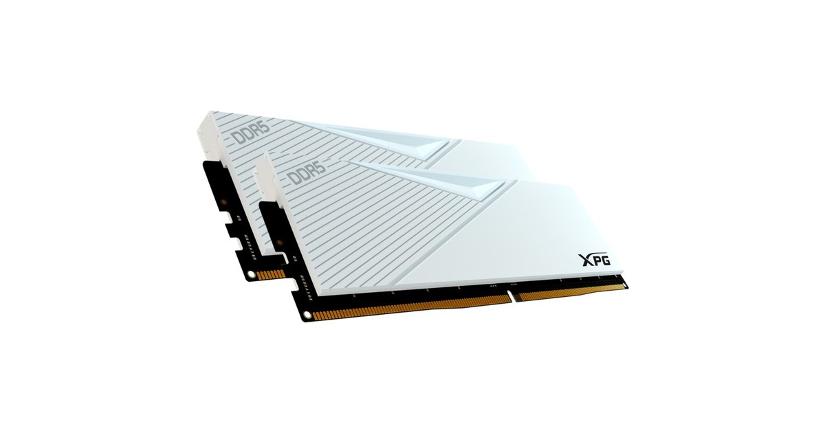 ADATA DIMM 16 GB DDR5-5200, Arbeitsspeicher(weiß, AX5U5200C388G-DCLAWH, Lancer, INTEL XMP)