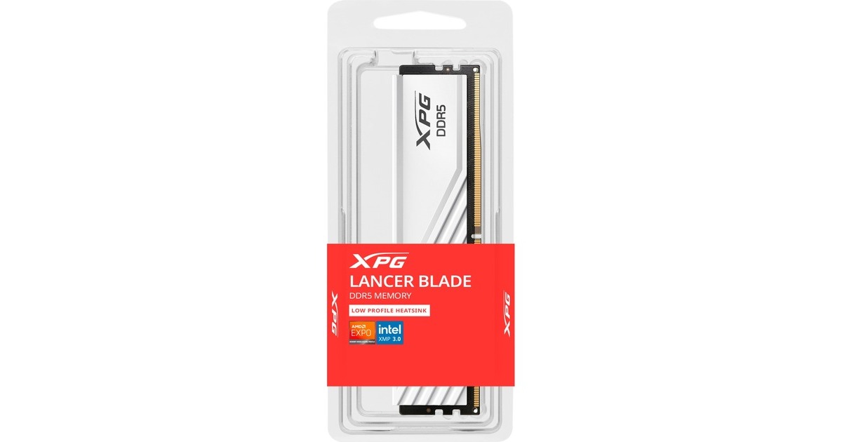 ADATA DIMM 16 GB DDR5-5600 , Arbeitsspeicher(weiß, AX5U5600C4616G-SLABWH, XPG Lancer Blade, INTEL XMP, AMD EXPO)