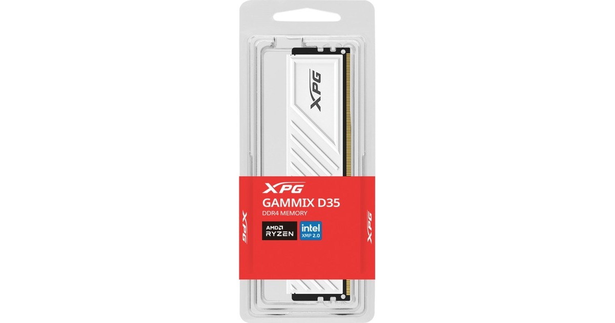 ADATA DIMM 32 GB DDR4-3600, Arbeitsspeicher(weiß, AX4U360032G18I-SWHD35, XPG GAMMIX D35, INTEL XMP)