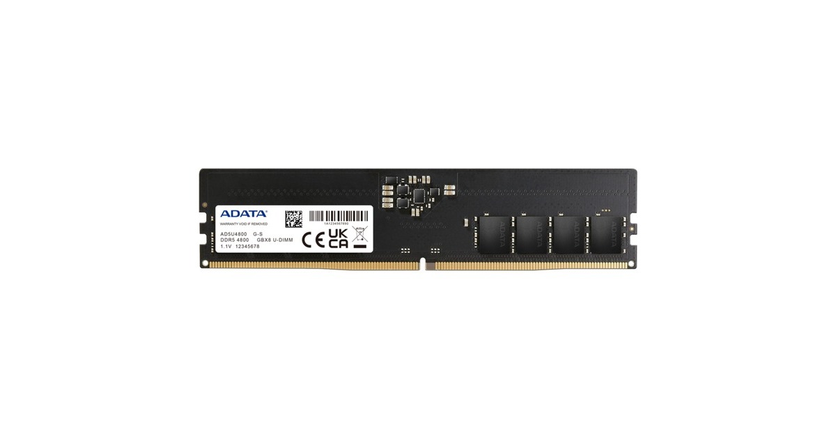ADATA DIMM 32 GB DDR5-4800, Arbeitsspeicher(schwarz, AD5U480032G-S, Premier)