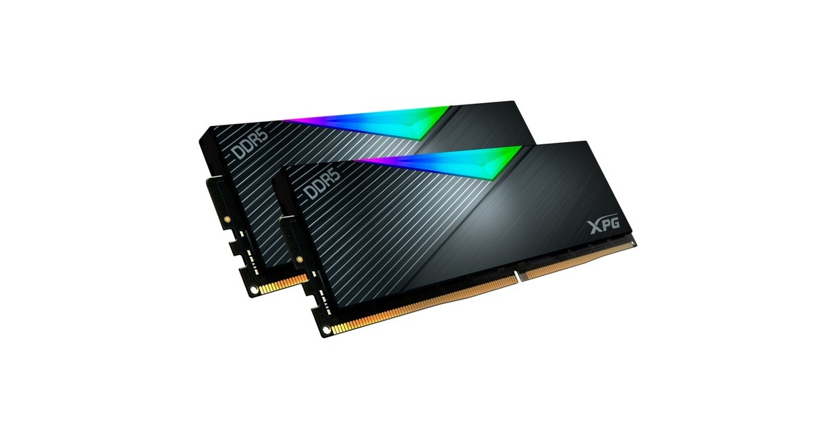 ADATA DIMM 32 GB DDR5-5600 (2x 16 GB) Dual-Kit, Arbeitsspeicher(schwarz, AX5U5600C3616G-DCLARBK, XPG Lancer RGB, INTEL XMP, AMD EXPO)