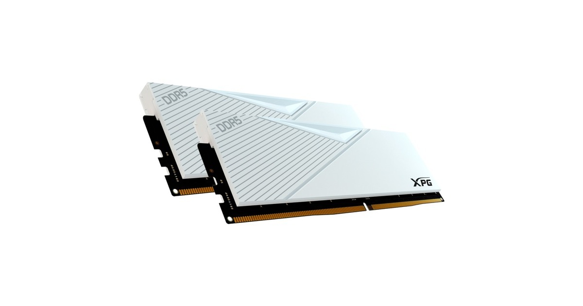 ADATA DIMM 32 GB DDR5-5600 (2x 16 GB) Dual-Kit, Arbeitsspeicher(weiß, AX5U5600C3616G-DCLAWH, XPG Lancer, INTEL XMP, AMD EXPO)