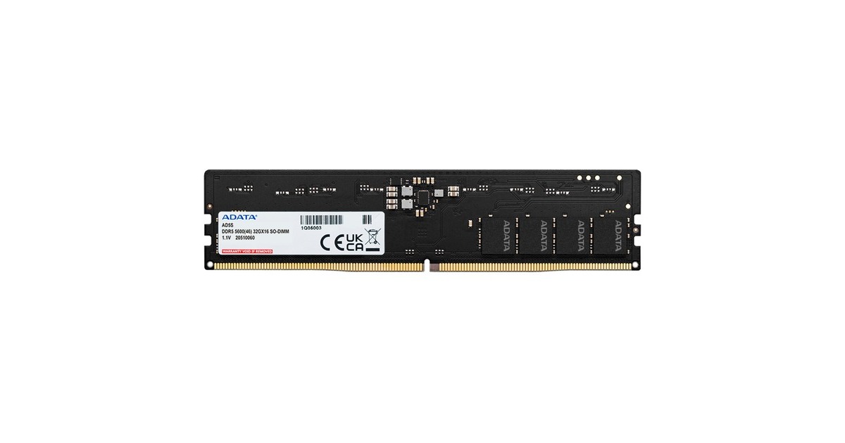 ADATA DIMM 32 GB DDR5-5600, Arbeitsspeicher(schwarz, AD5U560032G-S, Premier Tray)