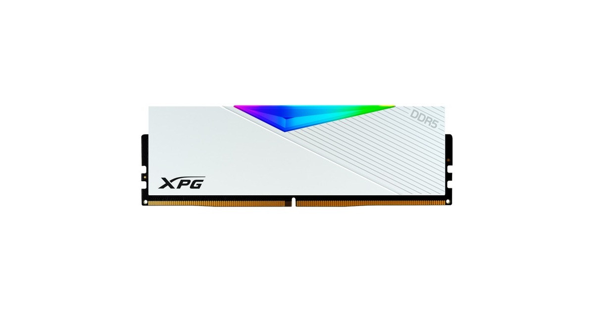 ADATA DIMM 32 GB DDR5-5600, Arbeitsspeicher(weiß, AX5U5600C3632G-CLARWH, Lancer RGB, INTEL XMP)