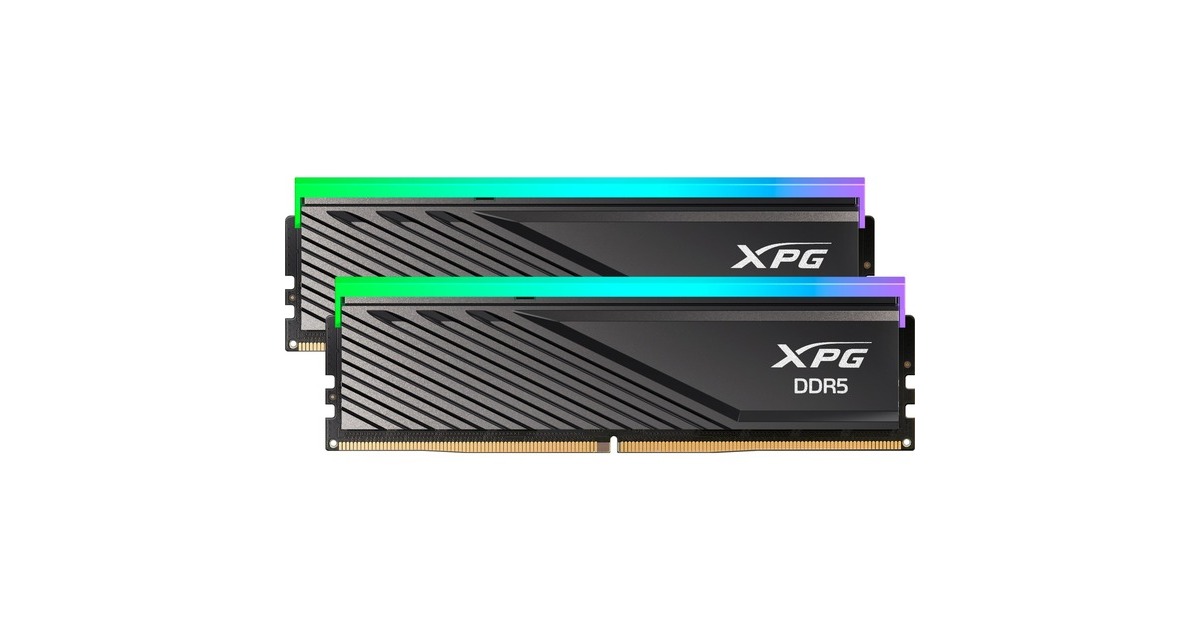 ADATA DIMM 32 GB DDR5-6000 (2x 16 GB) Dual-Kit, Arbeitsspeicher(schwarz, AX5U6000C3016G-DTLABRBK, XPG Lancer Blade RGB, INTEL XMP, AMD EXPO)