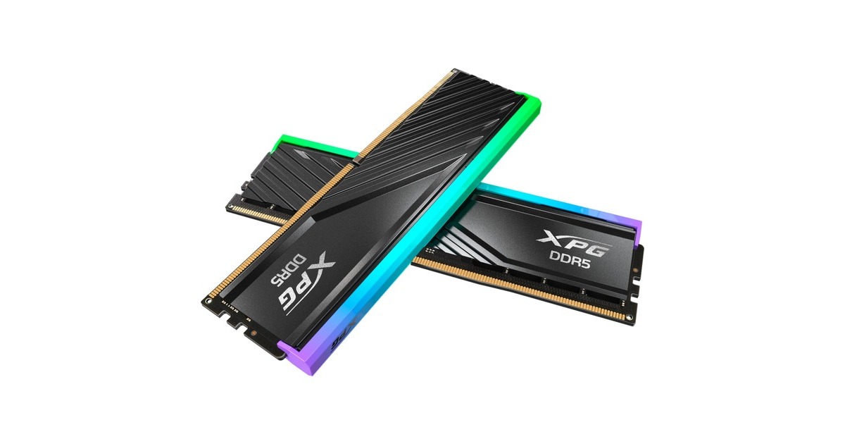 ADATA DIMM 32 GB DDR5-6000 (2x 16 GB) Dual-Kit, Arbeitsspeicher(schwarz, AX5U6000C3016G-DTLABRBK, XPG Lancer Blade RGB, INTEL XMP, AMD EXPO)