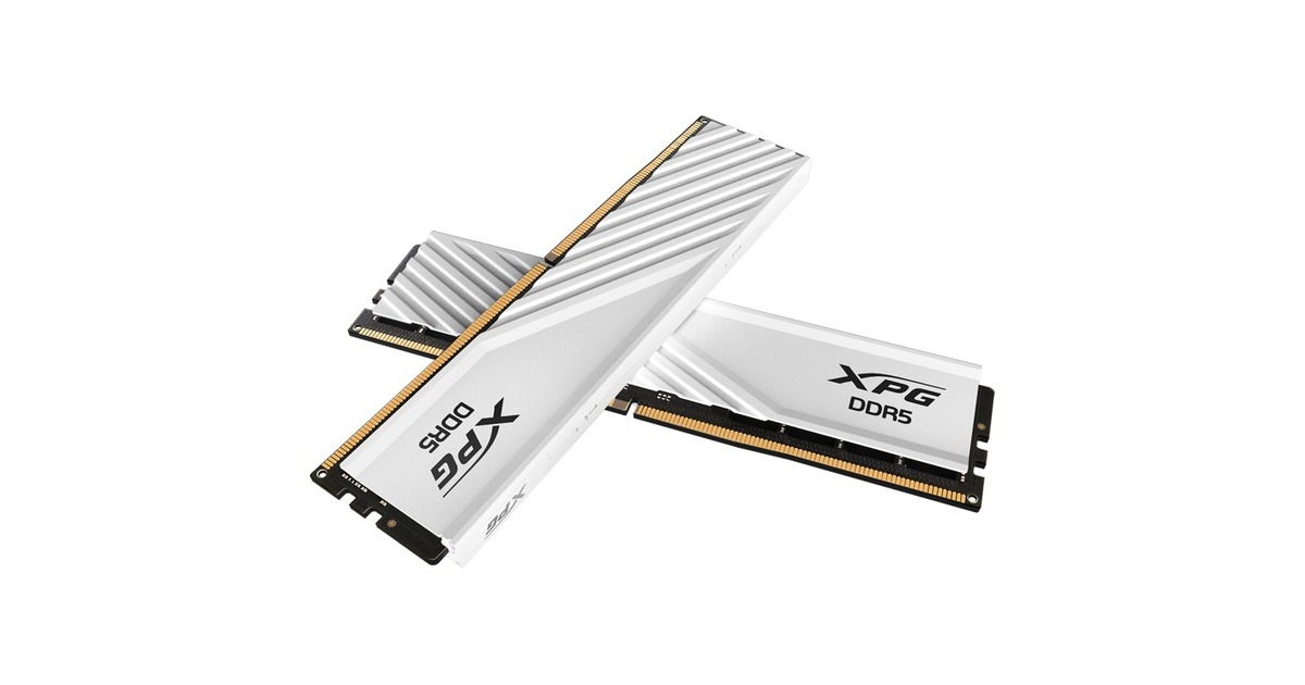 ADATA DIMM 32 GB DDR5-6000 (2x 16 GB) Dual-Kit, Arbeitsspeicher(weiß, AX5U6000C3016G-DTLABWH, XPG Lancer Blade, INTEL XMP, AMD EXPO)