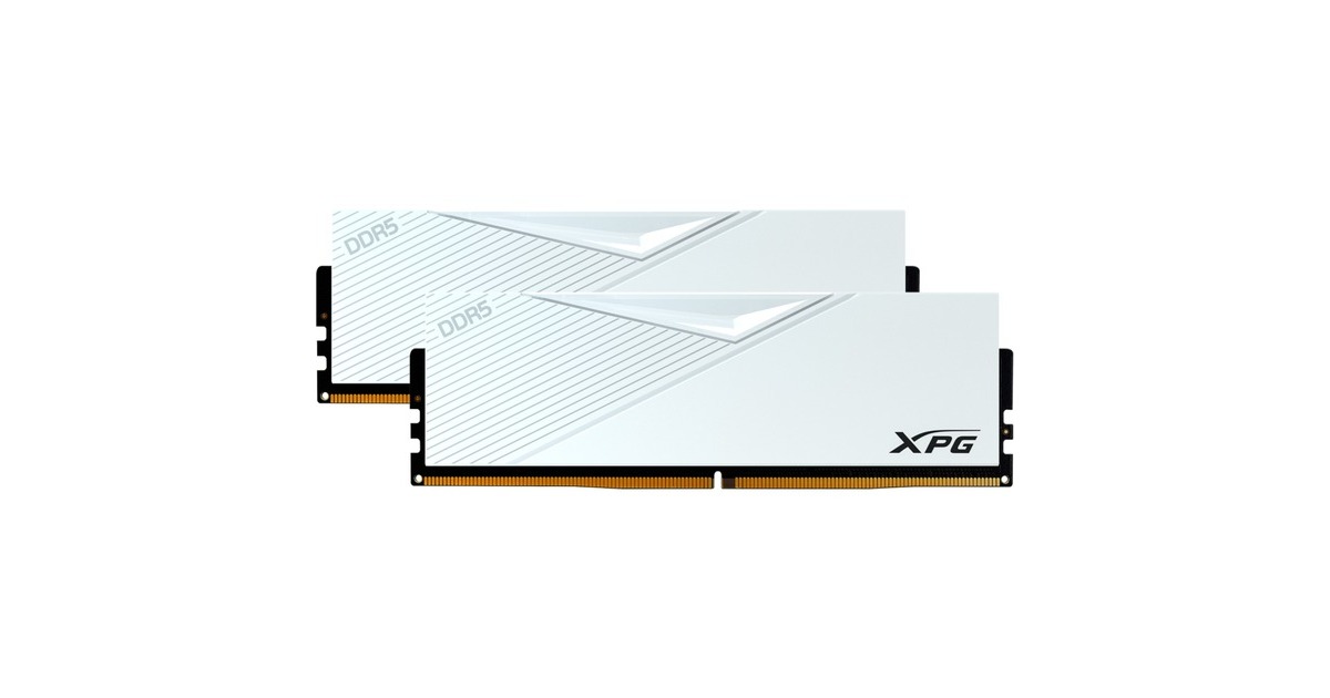 ADATA DIMM 32 GB DDR5-6000 (2x 16 GB) Dual-Kit, Arbeitsspeicher(weiß, AX5U6000C4016G-DCLAWH, XPG LANCER, INTEL XMP)