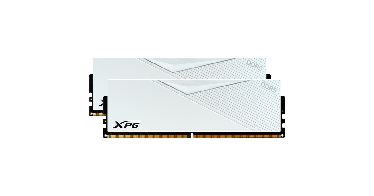 ADATA DIMM 32 GB DDR5-6000 (2x 16 GB) Dual-Kit, Arbeitsspeicher(weiß, AX5U6000C3016G-DCLAWH, Lancer, INTEL XMP)