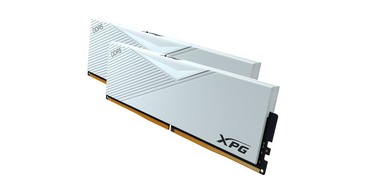 ADATA DIMM 32 GB DDR5-6000 (2x 16 GB) Dual-Kit, Arbeitsspeicher(weiß, AX5U6000C3016G-DCLAWH, Lancer, INTEL XMP)