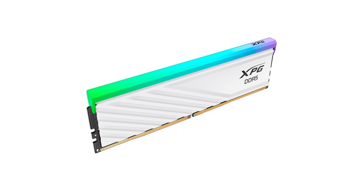 ADATA DIMM 32 GB DDR5-6000, Arbeitsspeicher(weiß, AX5U6000C3032G-SLABRWH, Lancer Blade RGB, INTEL XMP, AMD EXPO)