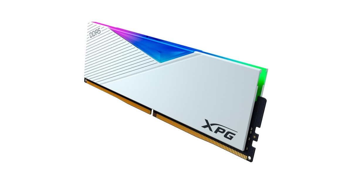 ADATA DIMM 32 GB DDR5-6400, Arbeitsspeicher(weiß, AX5U6400C3232G-CLARWH, Lancer RGB, INTEL XMP)